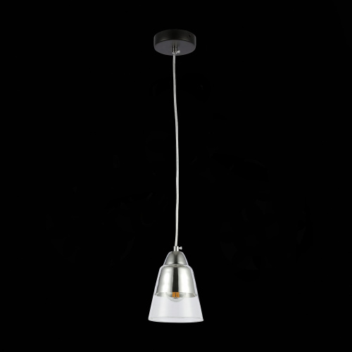 SLE102903-01 Подвес Черный, Хром/Прозрачный E27 1*40W LIRINO фото 4