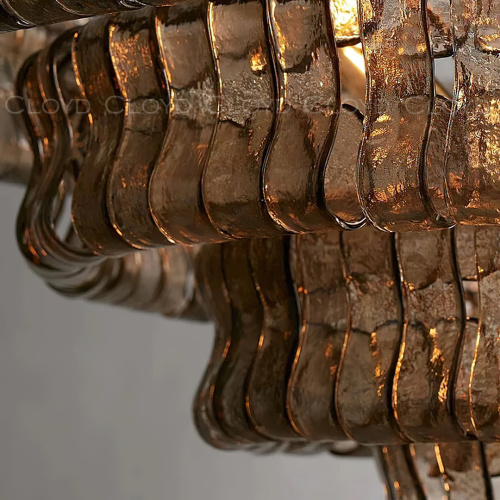 Люстра Cloyd NAMASTE C16 / Ø90 см - латунь - дымчат. стекло (арт.11689) фото 4