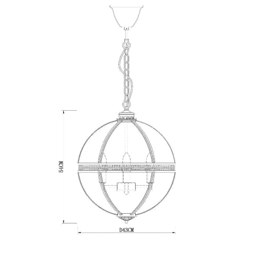 Люстра Residential 4 ant.brass фото 4 Люстра Residential 4 ant.brass фото 4