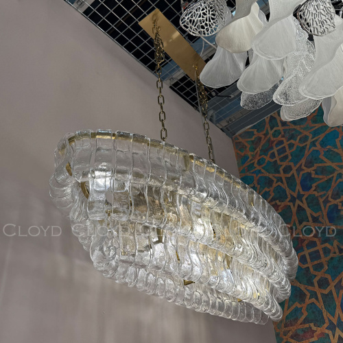 Люстра Cloyd NAMASTE C10 / шир. 100 см - латунь - прозрачн.стекло (арт.11690) фото 6