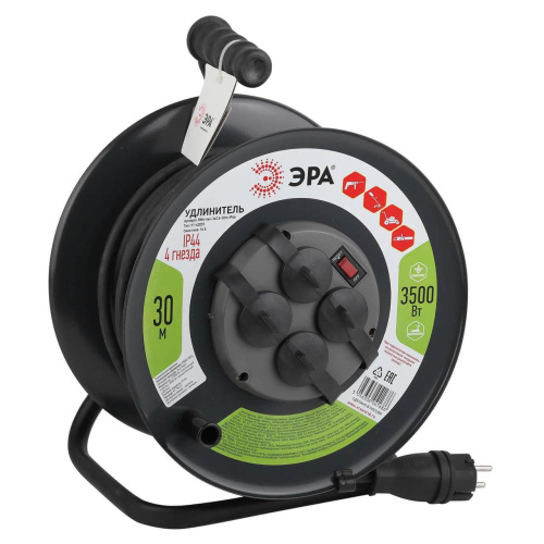 Удлинитель силовой ЭРА RMx-4es-3x2.5-30m-IP44(kg) Б0043058 Удлинитель силовой ЭРА RMx-4es-3x2.5-30m-IP44(kg) Б0043058