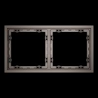 Рамка пластиковая S70 на 2 пост, (капучино) Voltum VLS100214