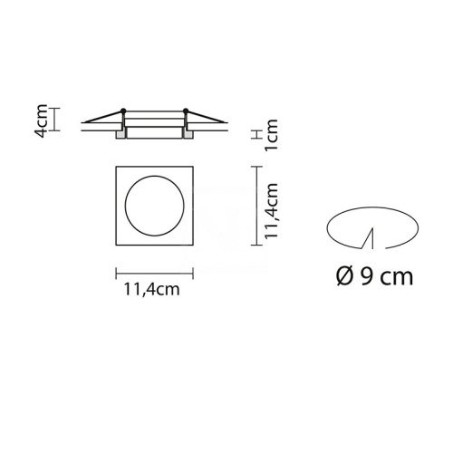 Встраиваемый светильник D54F0311 фото 3
