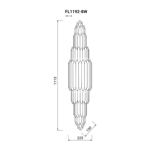 Бра Selena FL1192-8W фото 3