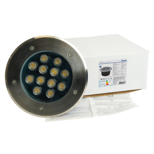Светодиодный светильник тротуарный (грунтовый) Feron SP4114 12W 6400K 230V IP67 фото 11