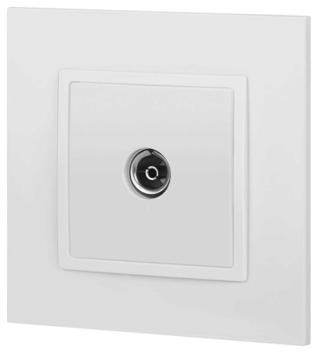 Розетка ЭРА Elegance 14-3101-01М TV одиночная, белый матовый Б0065813 фото 5