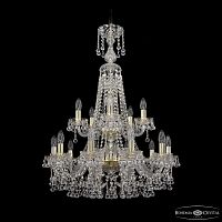 Люстра хрустальная 1409/10+5/240/XL-91/2d G