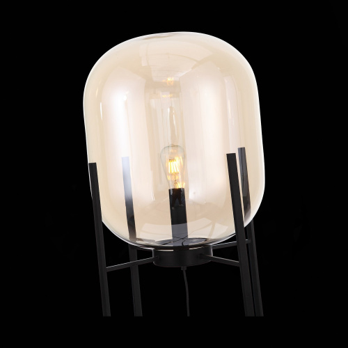 SL1050.525.01 Торшер ST-Luce Черный/Коньячный E27 1*40W (из 2-х коробок) BURASCA фото 8