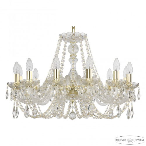 Люстра хрустальная 101/12/240 G Bohemia Ivele Crystal (Богемия Ивеле Кристалл)