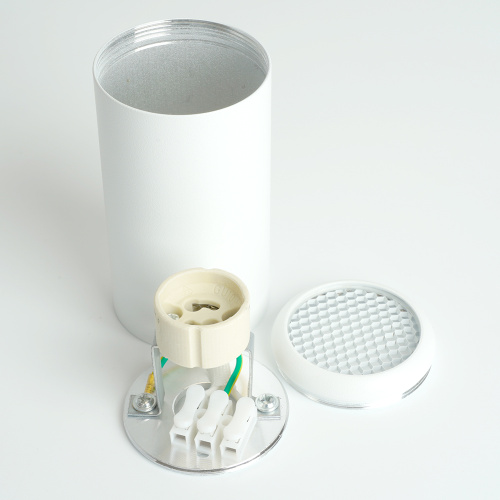 Светильник потолочный Feron ML184 Barrel ECHO MR16 GU10 35W 230V, белый, с антибликовой сеточкой фото 7