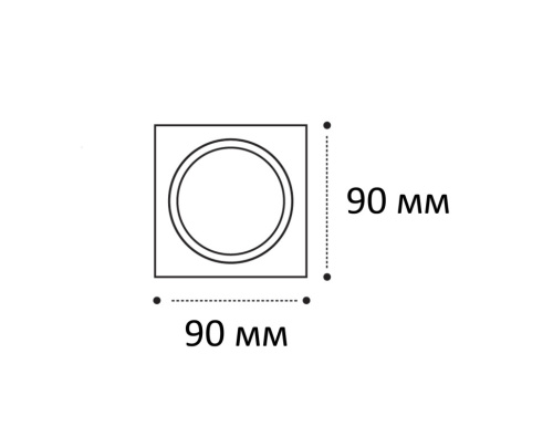 IT08-8037 рамка для встраиваемого светильника (IT08-8037 white) фото 6