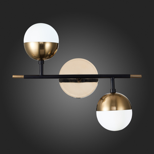 SL1507.421.02 Бра ST-Luce Черный/Белый, Золотистый G9 2*5W 4000K ALBERO фото 6