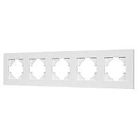 Рамка пластиковая FRM-PERIO-PL-5-WH Arlight 049762