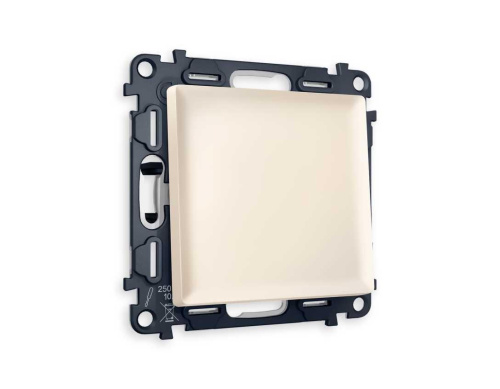 Комплект механизма 1-кл перекрестного выключателя AMBRELLA VOLT ALFA Бежевый матовый QUANT (AP3210, VM112) MA321030