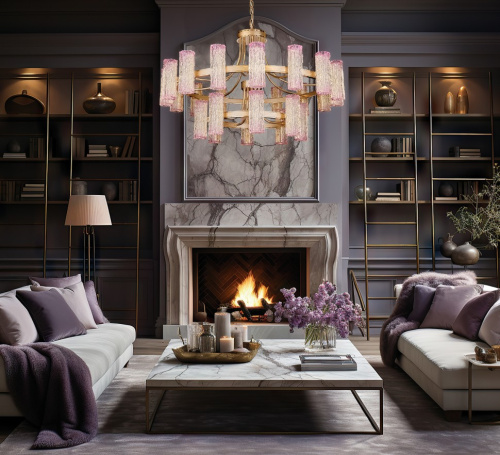 Люстра подвесная Inverno Rose FL1090-24P фото 4 Люстра подвесная Inverno Rose FL1090-24P фото 4