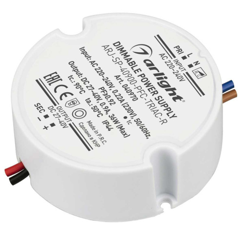 Драйвер Arlight ARJ-SP-40900-PFC-Triac-R 27-40V 36W IP44 0,9A 040970 Драйвер Arlight ARJ-SP-40900-PFC-Triac-R 27-40V 36W IP44 0,9A 040970