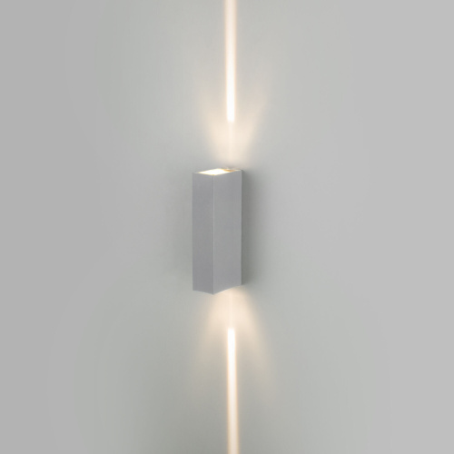 Уличный настенный светодиодный светильник Blaze LED IP54 35136/W серый фото 3