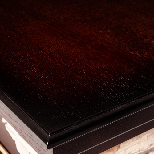 Каминокомплект DUBLIN CORNER ROCK/ДУБЛИН УГЛ. РОК Античный дуб с очагом Электроочаг MAJESTIC LUX/МАДЖЕСТИК фото 3