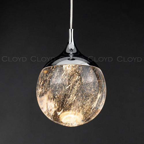 Подвесной светильник Cloyd COPERNIC P1 / Ø10 см - хром (арт.11563)