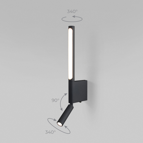Настенный светодиодный светильник Sarca LED 40111/LED черный фото 3