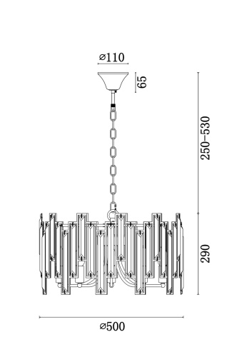 Подвесной светильник Freya FR5085PL-05CH фото 3