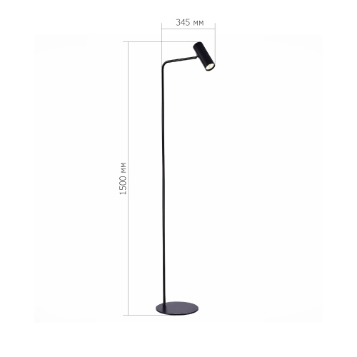 SL1006.405.01 Торшер ST-Luce Черный/Черный LED 1*3W 3000K ARPER фото 2