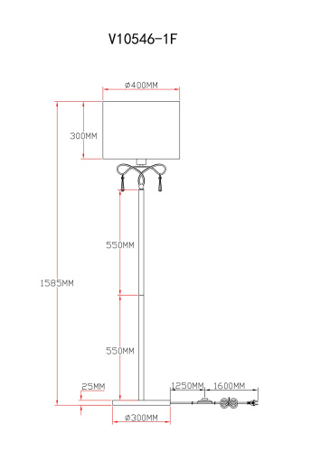 Торшер Moderli V10546-1F Chilly фото 5
