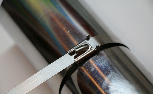 Хомут стальной STEKKER SSCT46-400 4,6х400мм, d пучка max 121мм, нагрузка 50кг, серый фото 3