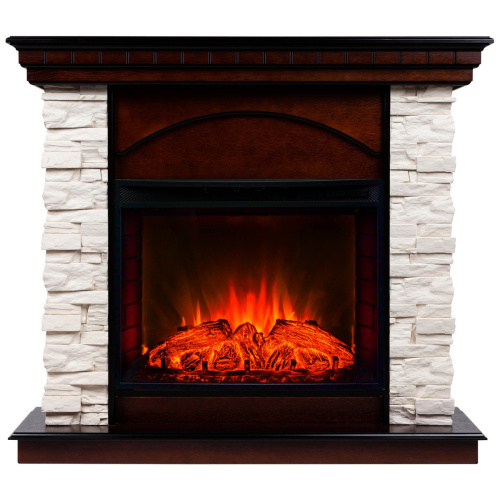 Каминокомплект ELFORD/РАЛЬ Ф Античный дуб с очагом Электроочаг EVRIKA 25.5