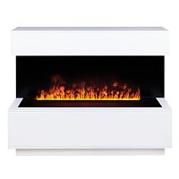 Каминокомплект MODERN/МОДЕРН Белый матовый с очагом Электроочаг CASSETTE/КАССЕТА 1000