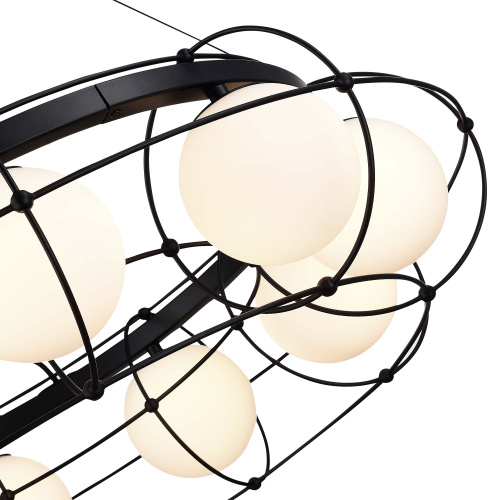 SL1189.403.10 Люстра подвесная ST-Luce Черный/Опал G9 10*5W BEATA фото 3