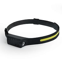 Фонарь налобный FERON TH2310 c аккумулятором 5W, 1500mAh IP44, USB type-C, ABS пластик, резина