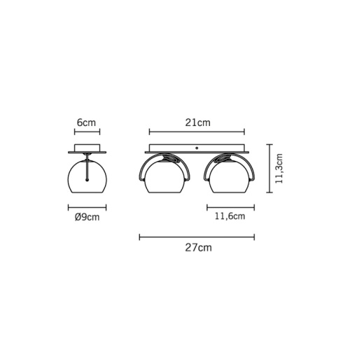 Настенный/Потолочный светильник D57G2303 фото 3