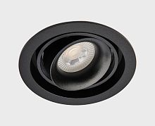 DE-313 black светильник встраиваемый поворотный