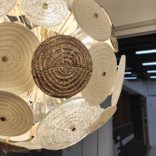 Люстра Cloyd SOLAR C12 / Ø50 см - бел.керамика - золото (арт.10660) фото 3