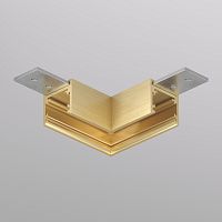 TR5731-SB Угловой элемент для трека SHINE BASE 90° потолок-потолок, сатинированная латунь, алюминий