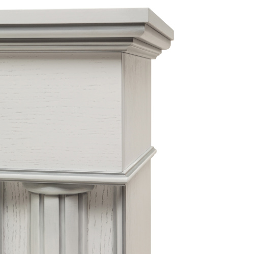 Каминокомплект PASADENA/АТЛАНТИДА Белый дуб с серебряной патиной с очагом Электроочаг JOKER/ДЖОКЕР 52 фото 6