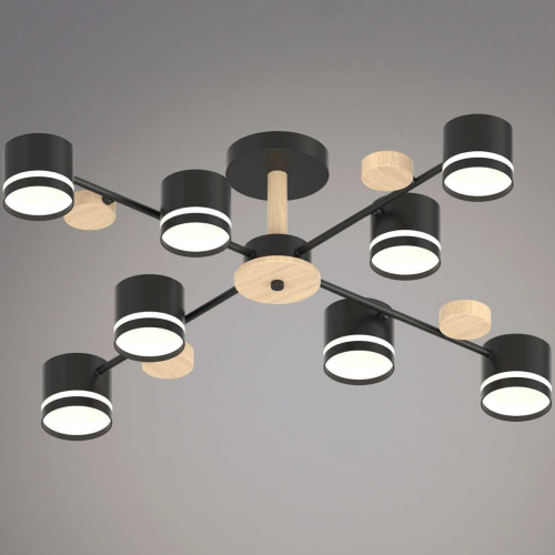 Люстра Reluce 68730-0.3-08 GX53 BK+WOOD