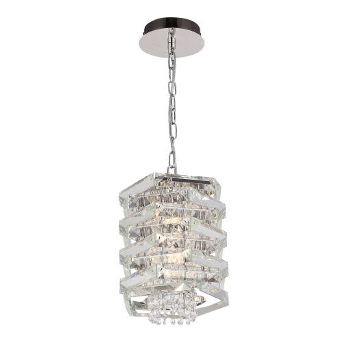 SL6137.103.01 Светильник подвесной ST-Luce никель/прозрачный E14 1*40W STROZZI фото 4