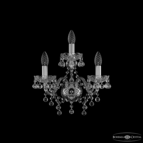 Бра хрустальные 1409B/2+1/141 Ni Bohemia Ivele Crystal (Богемия Ивеле Кристалл)