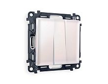 Комплект механизма 3-кл выключателя AMBRELLA VOLT ALFA Жемчуг QUANT (AP2050, VM133) MA205010