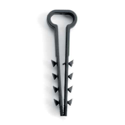 Дюбель-хомут для плоского кабеля (5-10мм), STEKKER DCL01-5-10, полипропилен, черный (DIY упаковка 10шт.) фото 2