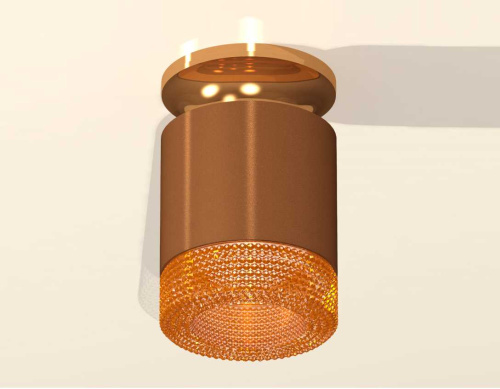 Комплект накладного светильника Ambrella light Techno Spot XS7404122 SCF/PYG/CF кофе песок/золото желтое полированное/кофе (N7929, C7404, N7195) фото 2