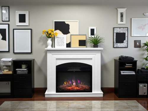 Каминокомплект MONZA/МАЛИБУ Лофт Оникс с очагом Электроочаг KENDAL/КЕНДАЛ 24 фото 5