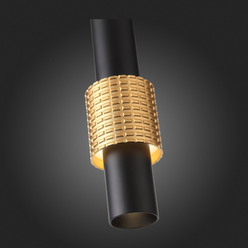 SL1591.403.01 Светильник подвесной ST-Luce Черный, Анодированный золотой/Черный LED 1*6W 3000K Подвесные светильники фото 5