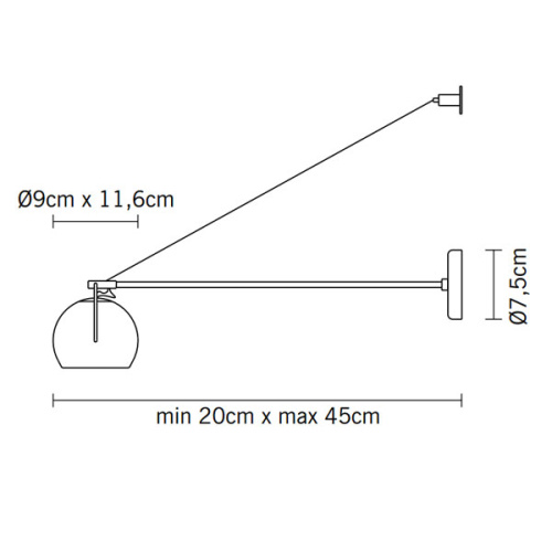 Настенный светильник D57D0343 фото 2