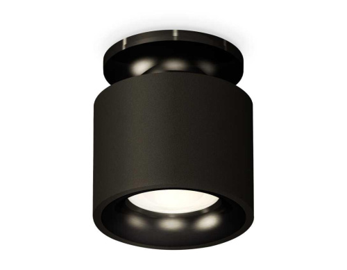 Комплект накладного светильника Ambrella light Techno Spot XS7511061 SBK/PBK черный песок/черный полированный (N7926, C7511, N7011)