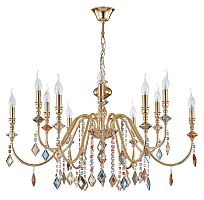 Люстра Crystal Lux MERCEDES SP6+6 GOLD/COLOR