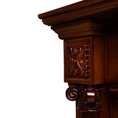 Каминокомплект LONDON/ЛОНДОН Светлый орех с очагом Электроочаг EPSILON/ЭПСИЛОН 33 фото 4