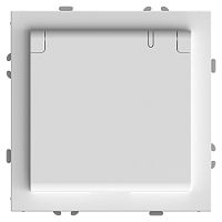 Розетка 1-местная с крышкой с защ. штор, STEKKER, б/з, IP42, 250В, 16А, серия Эмили, RST16-5113-01, белый фарфор, soft touch